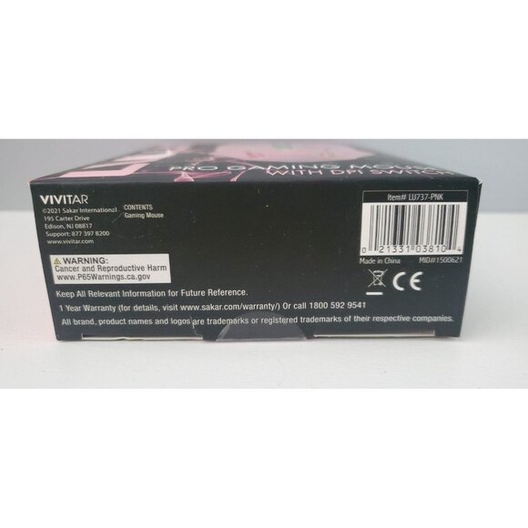 Brand New LVLUP Pro Gaming Mouse with DPI Switch (Pink) - Picture 6 of 6